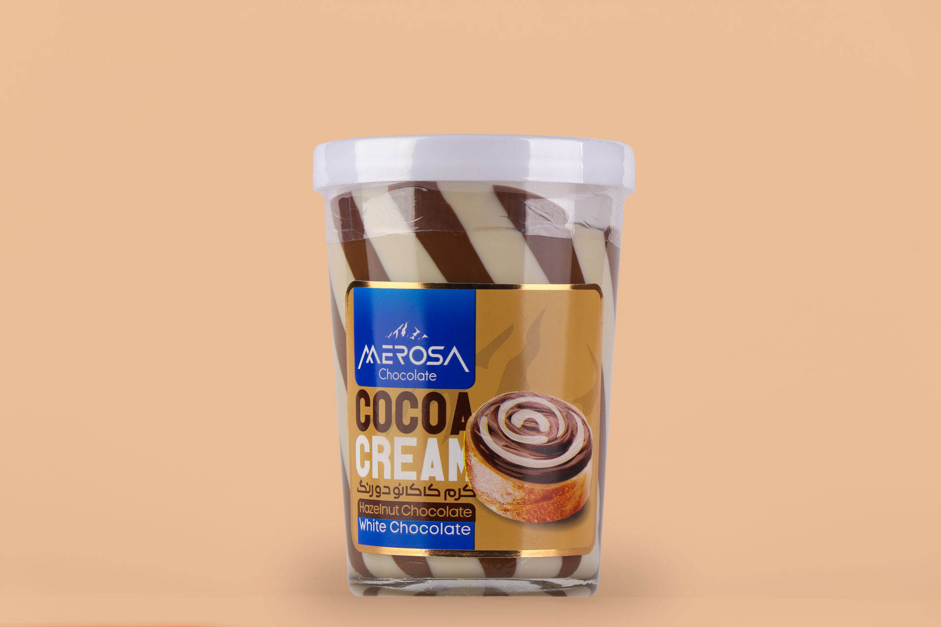 Medium Two-Tone Cocoa Cream